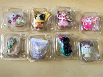 Sylvanian Families Kirakira Kuji 2024 Prize G Complete Set of 8