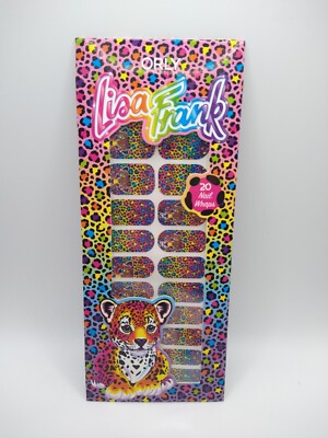 NEW Orly x Lisa Frank 20 Nail Wraps Hunter animal print wrap Limited Edition