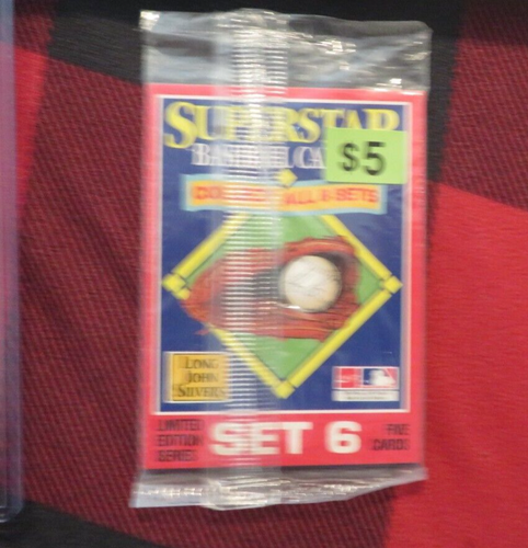 1990 Starline Long John Silvers Superstar Set 6 - Nolan Ryan on top SEALED - Bild 1 von 2