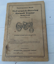 Vintage Instruction Book McCormick-Deering Farmall Tractor Model F-12  INT. 5024