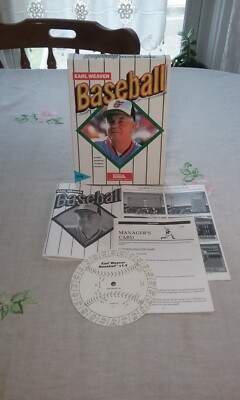1988 Earl Weaver Baseball IBM 3.5 Electronic Arts Big Box PC (Missing Game)