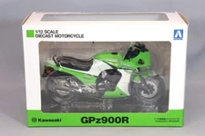 Aoshima Skynet 1/12 Scale Diecast Motorcycle Model Kawasaki GPz900R Lime Green