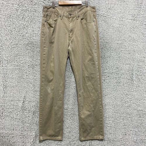 Levis 514 Pants Mens 34 x 34 Beige 