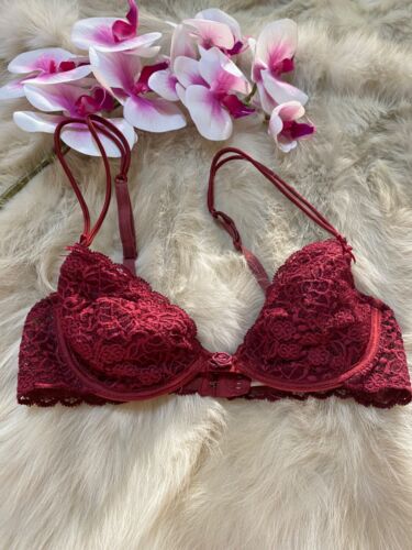 Miss Lepel dark red padded underwired  BRA size us32A eu70A It2A  - Picture 1 of 10