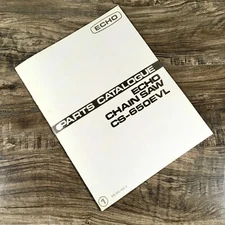Echo Chainsaw Cs-650Evl Parts Catalog Manual Chain Saw Illustrations Lists