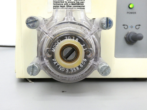 Cole-Parmer Masterflex Console Pump 7521-50, Pump Head 7018-20, 100RPM - Picture 6 of 6