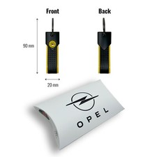 Portachiavi Auto Per Opel Corsa - In Pelle Microfibra Con Anello A D | Nero Elegante - Foto 6