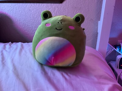 Doxl The Green Rainbow Belly Frog 7'' Squish mallow,  Kelly toy