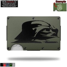 DARTH VADER STAR WARS Laser Engraved Onto An Metal Wallet
