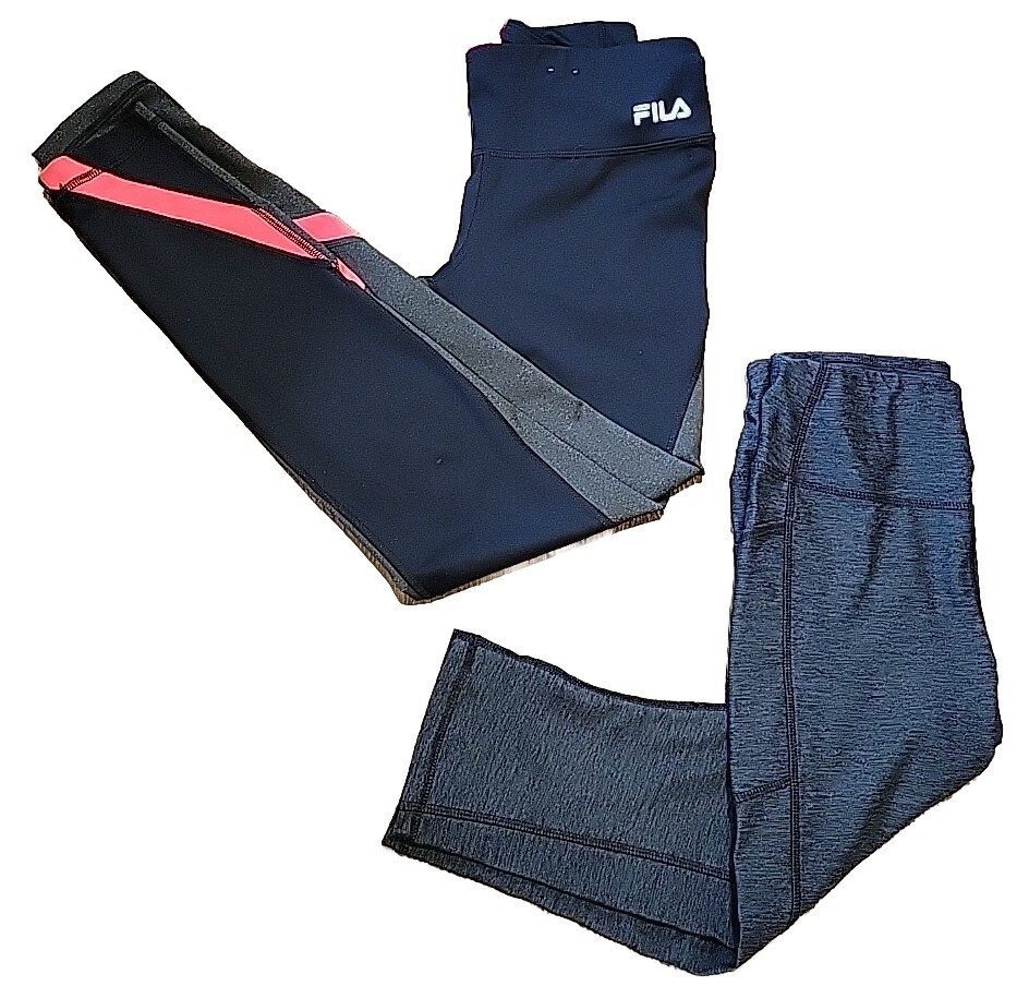FILA Sport Running Leggings Allenamento Donna E LOTTO AVIA Taglia SMALL