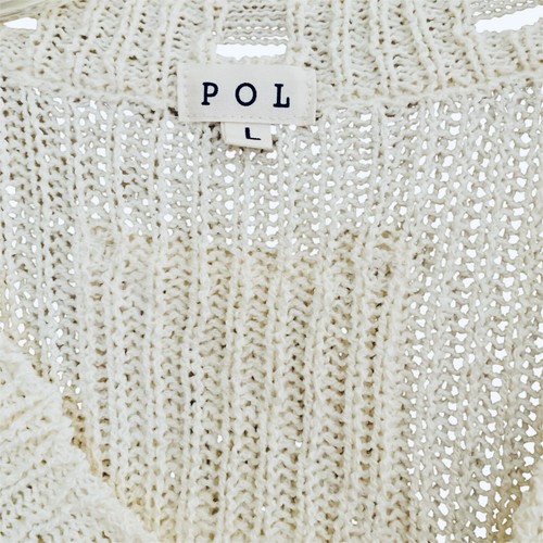 POL Boutique Distressed Light Weight Sweater Relaxed Fit Women’s Size Large - Picture 11 of 15