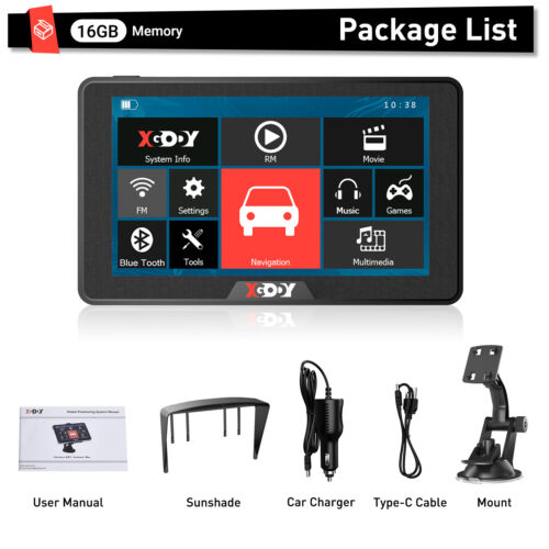 XGODY 7 Inch Car Truck GPS Navigation 16G Free Australia Map Sound Notification - Picture 14 of 14