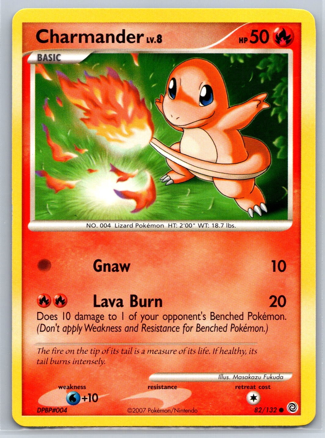 Charmander - Secret Wonders 82/132 Fukuda Diamond Pearl Pokemon 151 Card NM