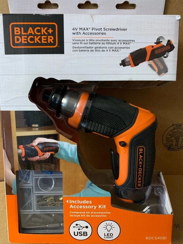 Black+decker Bdcs40bi 4-Volt MAX* Pivot Screwdriver