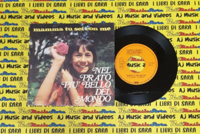 LP 45 7''MAURIZIO CAPORILLI Mamma tu sei con me PINTORE Nel prato piu'bello del