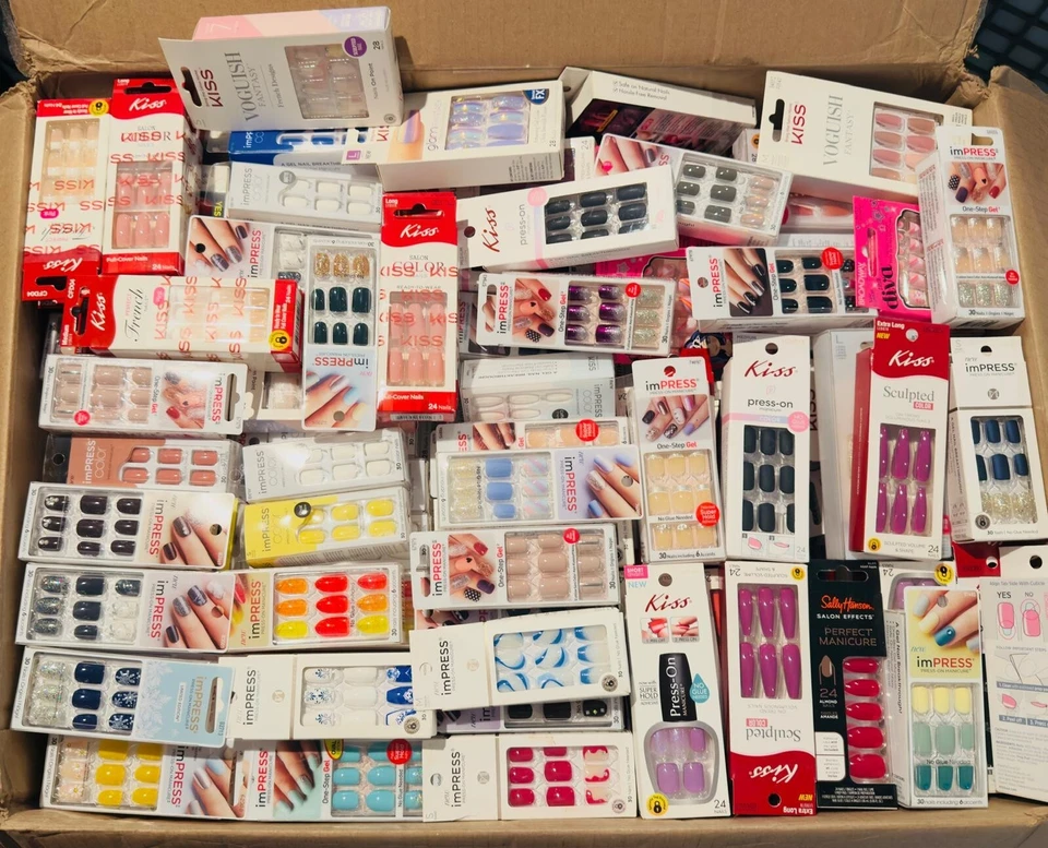 "Set of 100" Kiss imPRESS Nails Mixed LOT**NEW DESIGNS**** CLOSEOUT–Deal# 55**** - Image 4 of 4