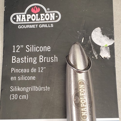 Parrillas Gourmet Napoleon 12" Silicona Cepillo Basting Barbacoa Acero Inoxidable NUEVO - Imagen 3 de 9