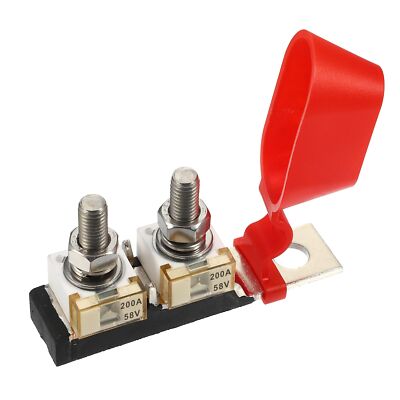 200A MRBF Terminal Fuse Block Kit Double Studs Max Voltage 58V for Car Marine...
