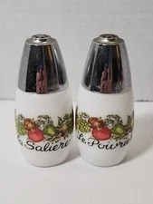 Vintage SPICE OF LIFE Salt and Pepper Shakers Corning Ware Westinghouse Gemco