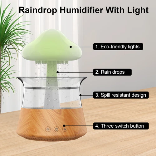 Rain Cloud Humidifier Water Drip Diffuser Aromatherapy Humidifier w/ 7 Colors US - Bild 10 von 44