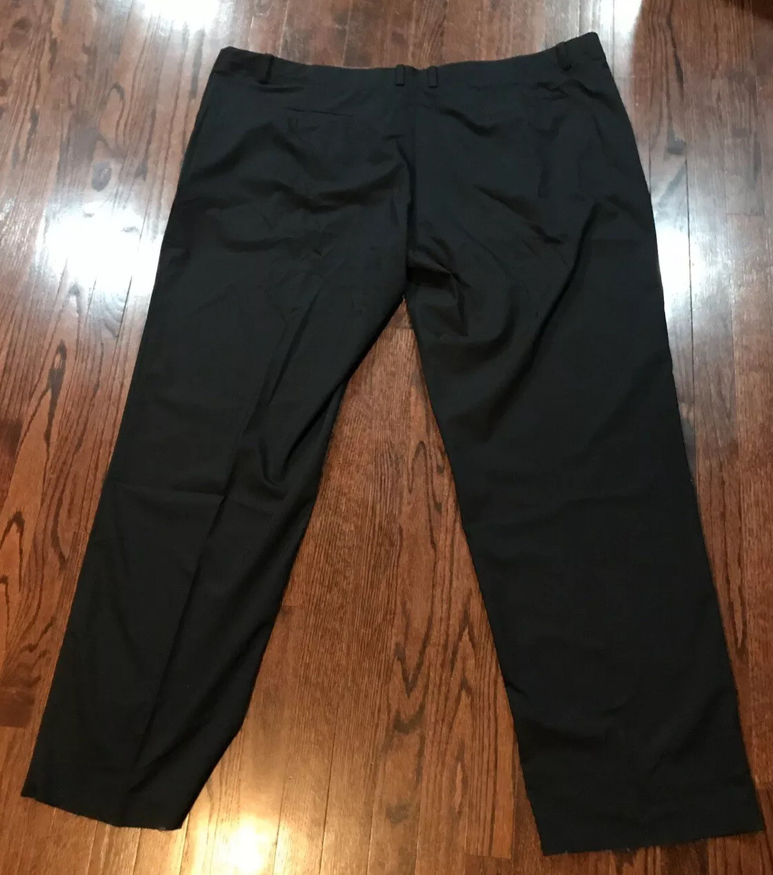 NWT70 MENS NIKE FLEX Unhemmed black slim 5 pockets golf pants (AJ6317