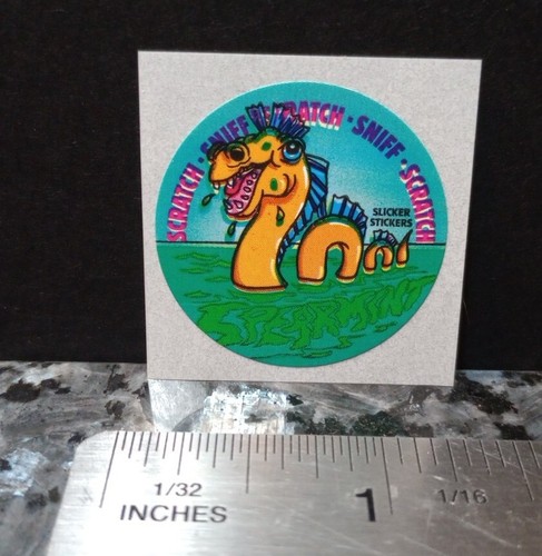 Vintage Stickers Spearmint Scratch And Sniff Sticker GREAT SCENT Slicker Sticker