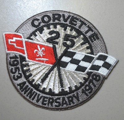 Corvette Rennen Team Silver-Thread 25-YEAR Jubiläum Aufbügelbare 3.5 '' Aufnäher