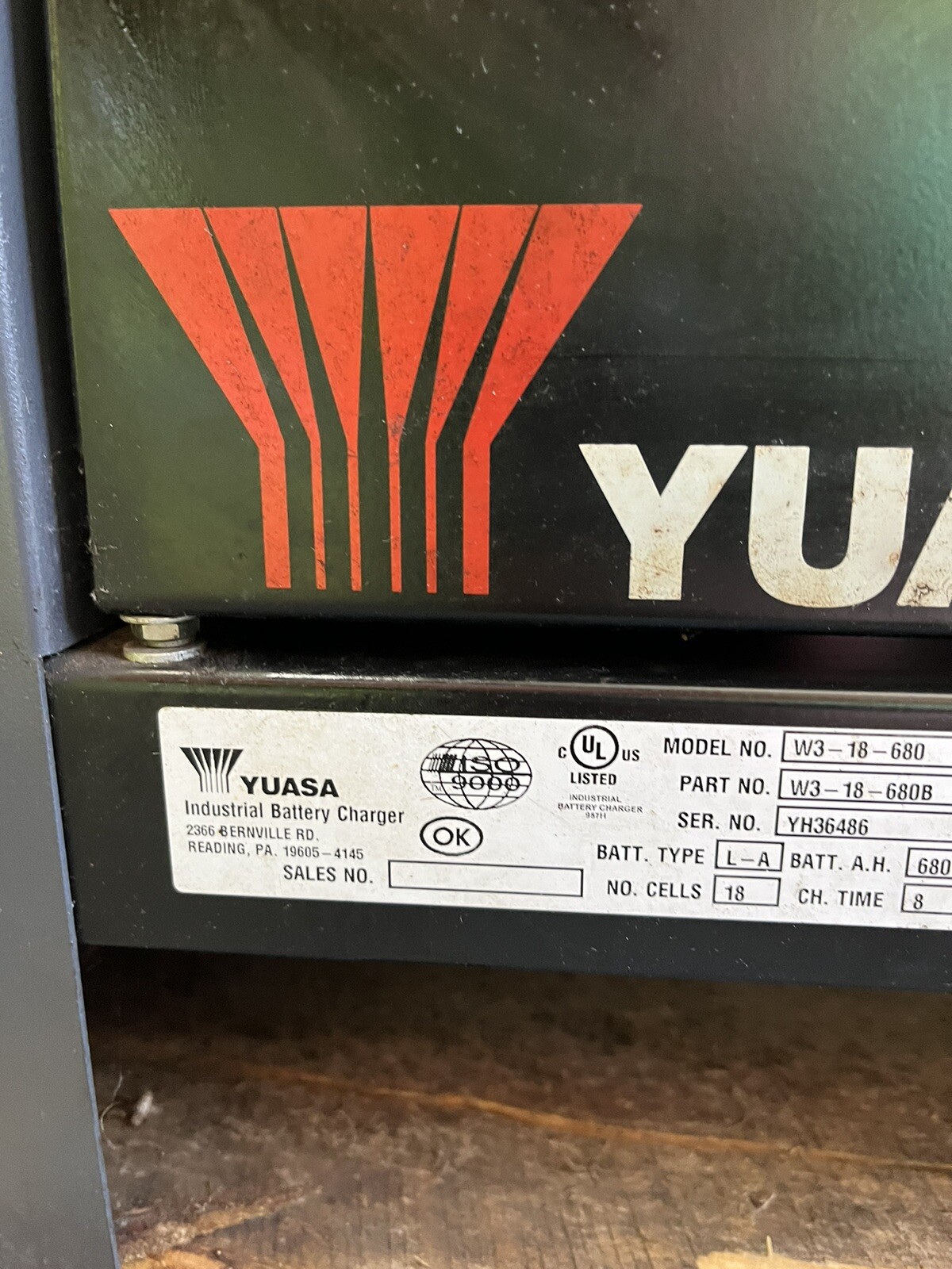 Exide Workhog 36 Volt Forklift Battery Charger Model W318680 eBay