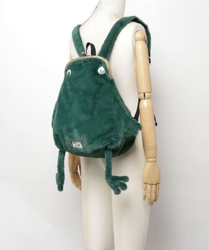 Gym master Fluke Frog backpack Boa Fluffy regular size Green F921602 - Picture 2 of 8