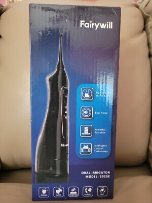 Fairywill Water Flosser  Cordless 300ml 8 Jet Tips Oral Irrigator Teeth Cleaner