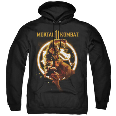 MORTAL KOMBAT XI SCORPION Licensed Adult Hooded and Crewneck Sweatshirt SM-5XL