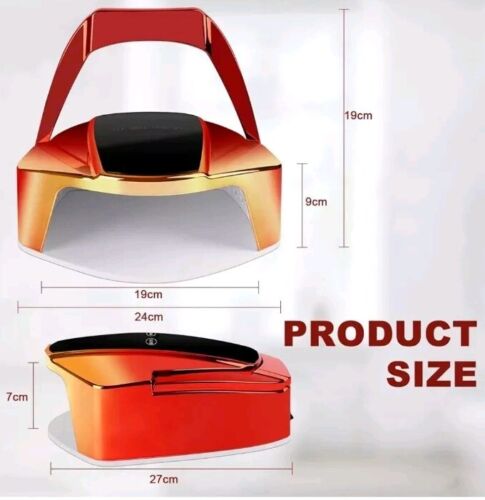 LUCE UV RICARICABILE LINSSY 96W PER UNGHIE - GEL - CORDLESS - NUOVA CON SCATOLA! - Foto 2 di 9