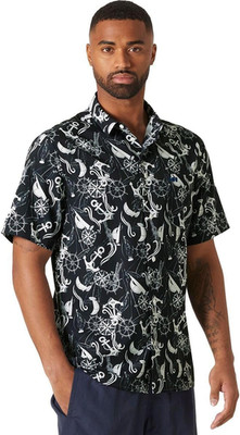 Helly Hansen Men'S Fjord QD SS Shirt 2.0, 594 Navy Nautical AOP, Xx-Large