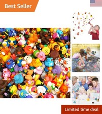 Fun 2.3-Inch Rubber Duck Set - 200 Assorted Ducks for Kids  Play  Collection