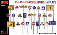 Miniart 35664 - 1/35 Polish Traffic Signs 1930-40'S - Neu