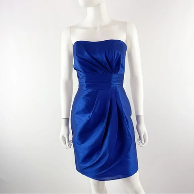 royal blue tight dress Cut Out Mini Dress With Ring Detail Royal Blue Christmas Party Outfit –  Styledup.co.uk main image 0