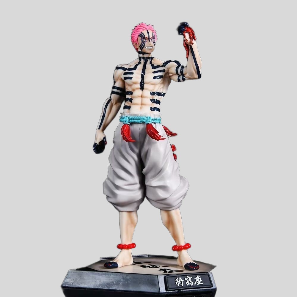 Figura Demon Slayer Estatuilla Akaza Hakuji 28cm Decoración Castillo Infinito