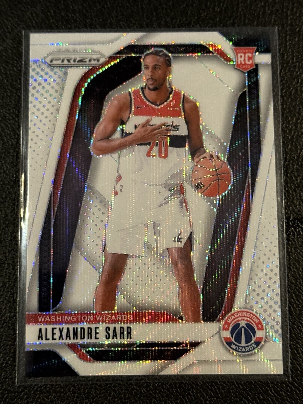 2024-25 Panini Prizm - Alexandre Sarr #264 White Wave Prizm /38 (RC)