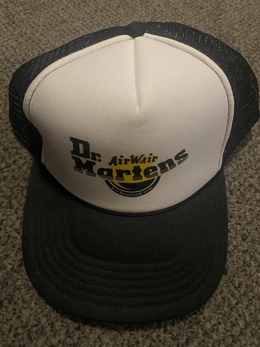 DR MARTENS AirWair - Trucker Hat Cap - Black Mesh Adjustable - Otto Collection