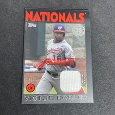 2021 Topps 1986 Topps Baseball Relics Black /199 Victor Robles #86R-VR