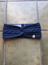 Roeckl Stirnband Damen Dunkelblau geflochten neu mit Etikett Winter Accessoire