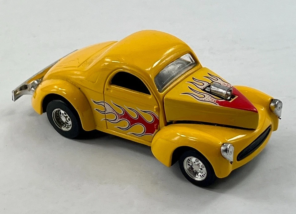 Vintage Majorette 1941 Willys Coupe Yellow w/Flames - Free Shipping CC - Image 2 of 4