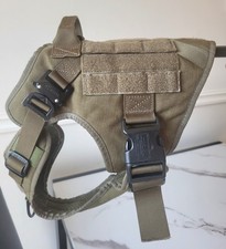 ICEFANG Tactical Dog Harness Size small,Padded Heavy Duty,2 Patch Panels