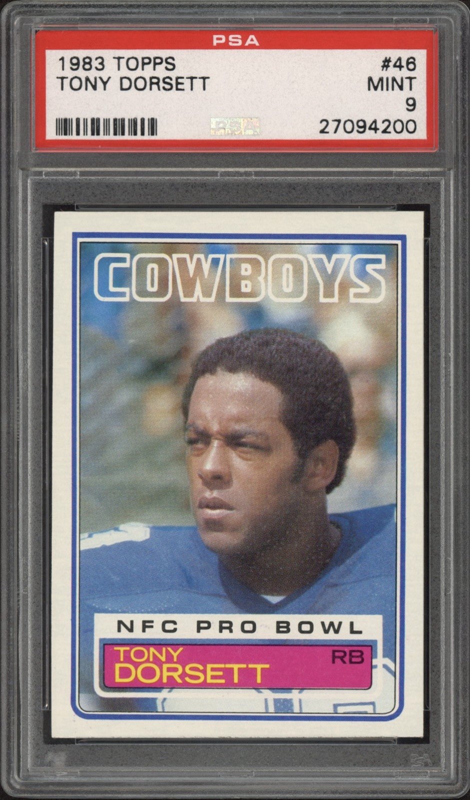 1983 Topps Tony Dorsett #46 PSA 9 Mint HOF Dallas Cowboys