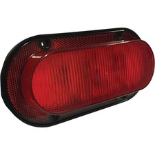 LED Red Oval Tail Light 12V For Agco White 100, 120, 140 Off-Road Light