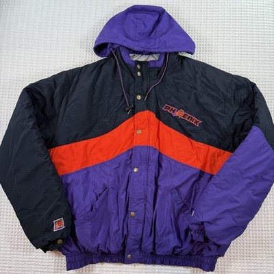 VTG 90s DeLong NBA Phoenix Suns Varsity Bomber Jacket Quilt Lined Mens Size XL