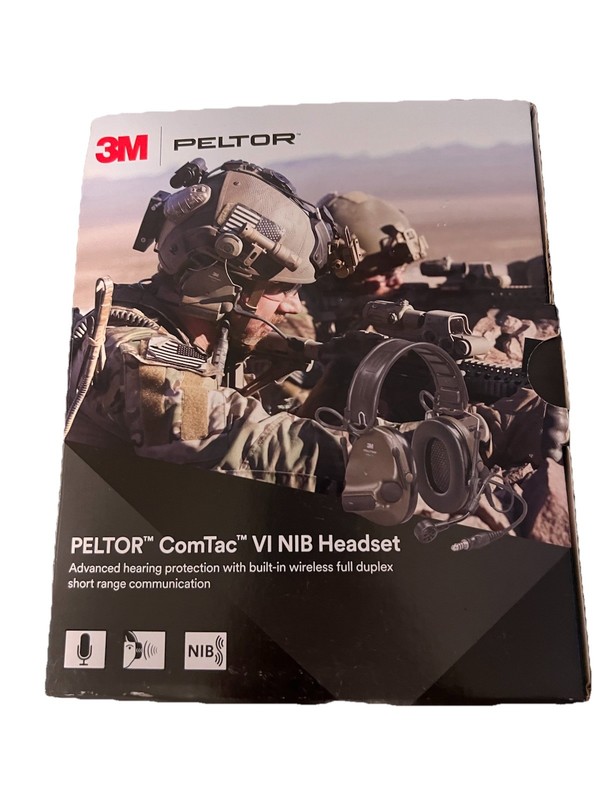 3M Peltor ComTac VI MT20H682BB-19N CY Brown Noise Reduction Boom Mic