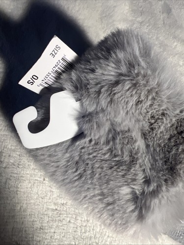 Michael Kors Kunstfell Stirnband Größe O/S Farbe Grau Neu mit Etikett - Bild 4 von 8