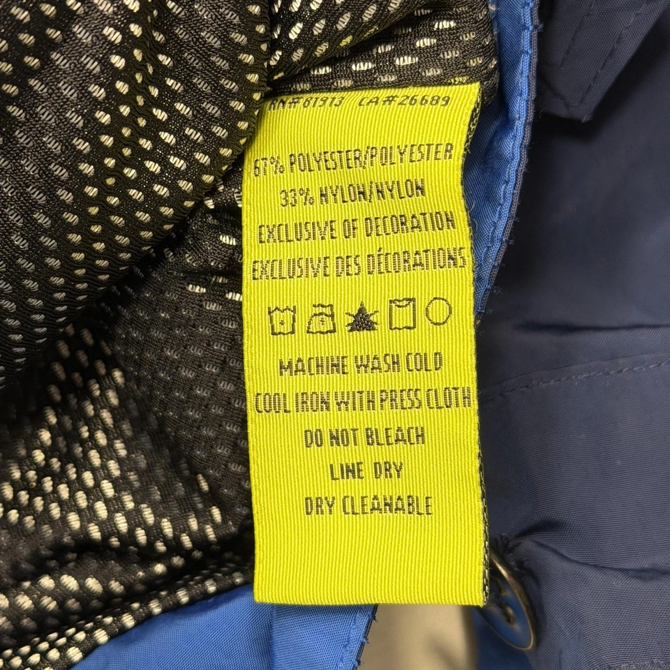 Robert Graham Jacket Mens Medium Blue Tailored Fit Lightweight Full Zip Nylon - Image 3 of 4