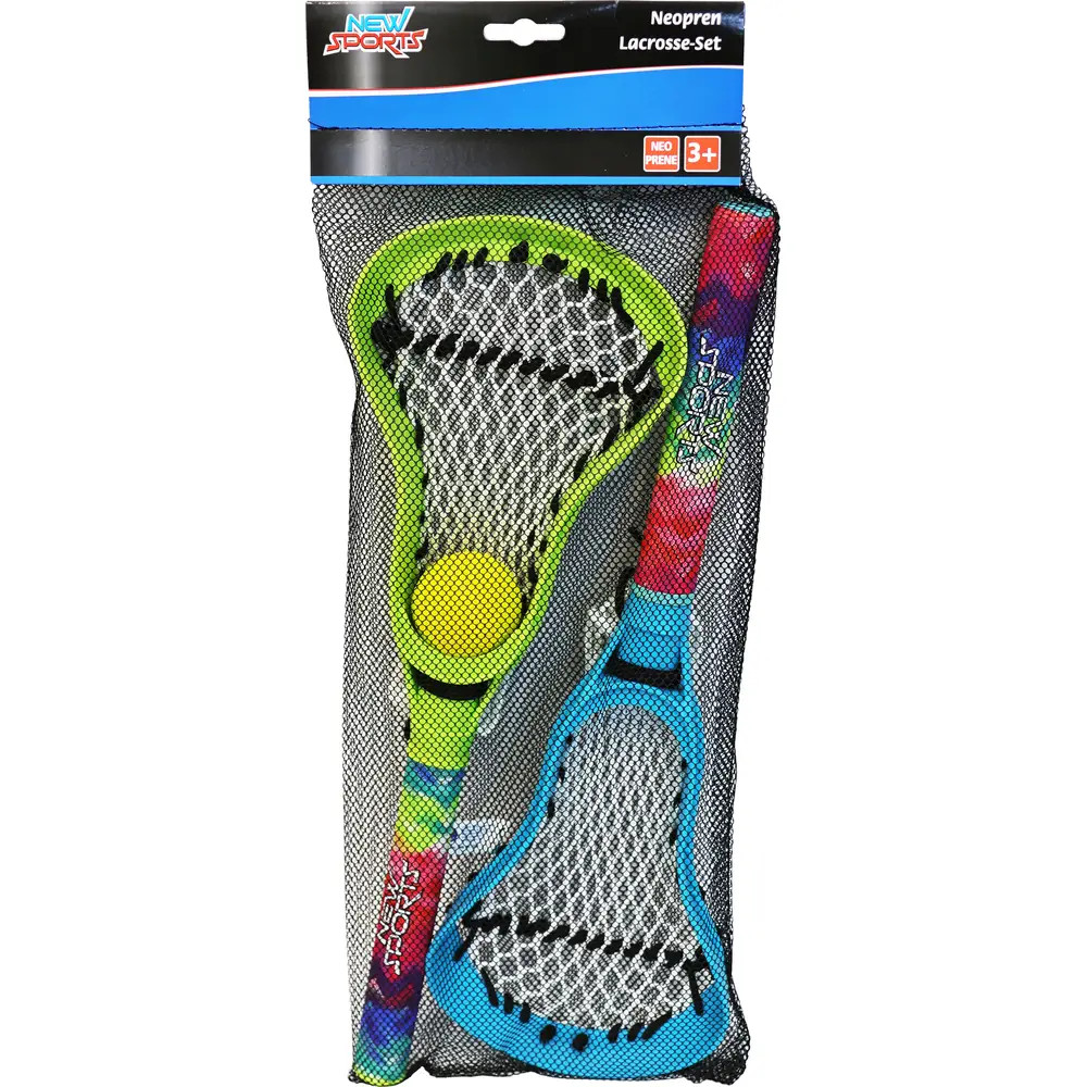 New Sports Mehrfarbig Neopren Lacrosse-Set, 3-Teilig (2 Spieler) - Image 4